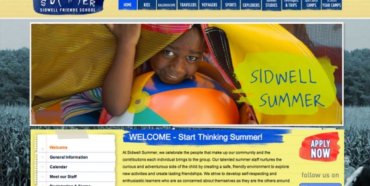 Sidwell Summer Camp - Home Page