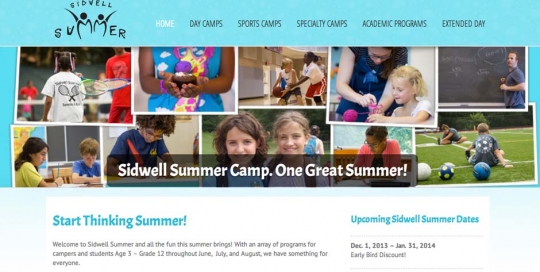 Sidwell Summer Camp - Home Page
