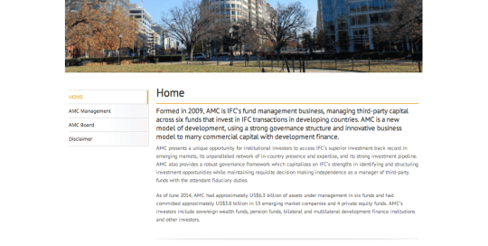 IFC - Asset Management Company Website