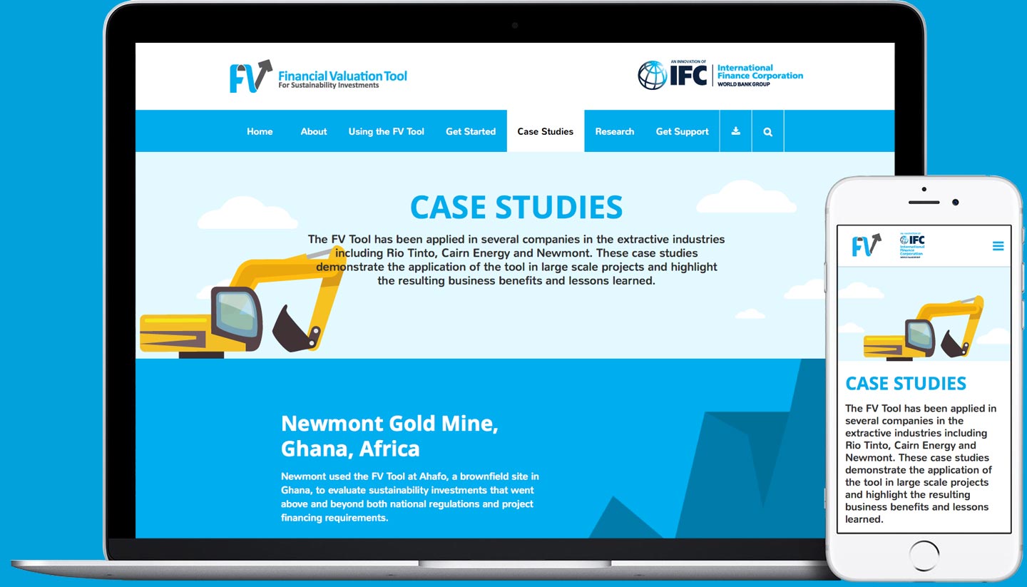 FV Tool Website - Case Studies Page