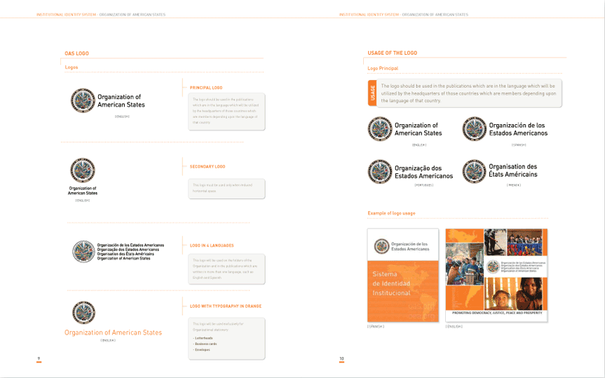 Institutional Identity System - Organization of American States - Manual