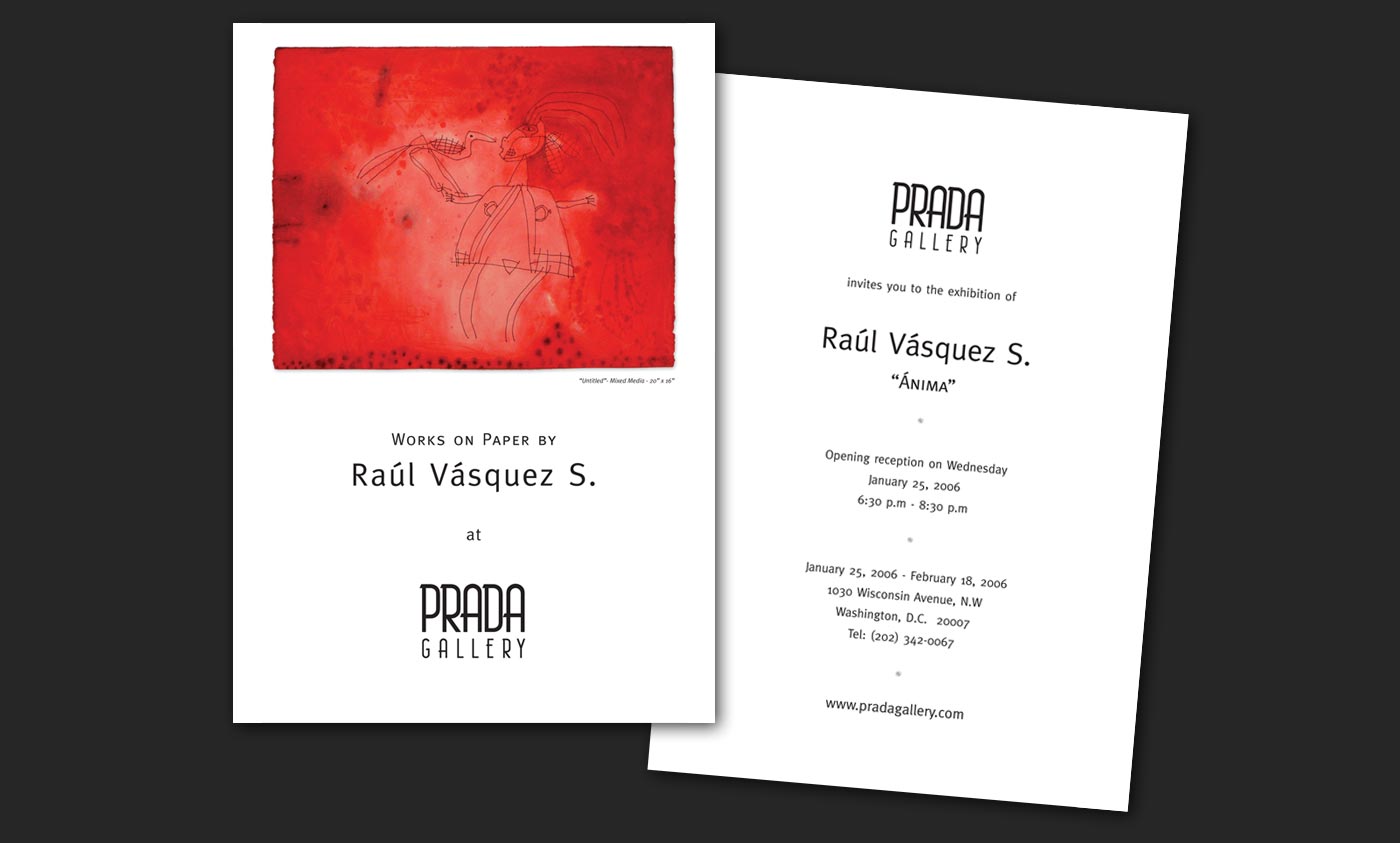 Raúl Vásquez S. - PRADA Gallery Postcards